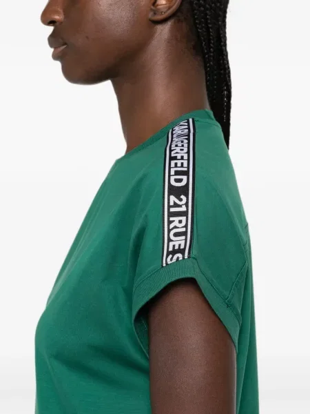 Scurt rochie Karl Lagerfeld cu autograf verde