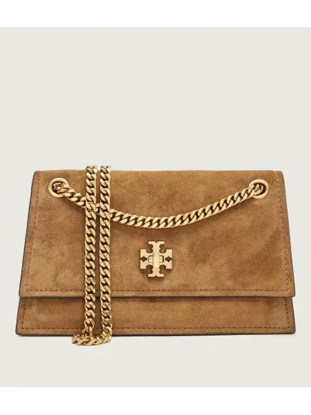 TORY BURCH Válltáska Kira | hasított bőr barna