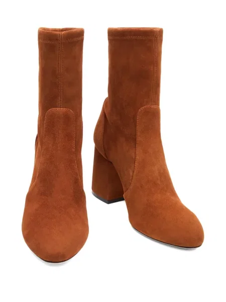 Botine Stuart Weitzman din piele de căprioară maro