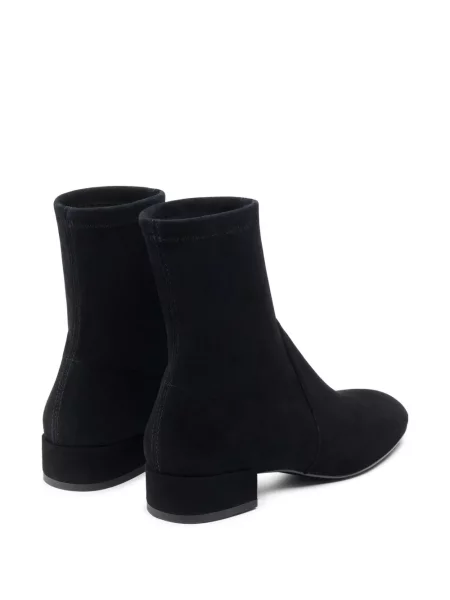 Cizme scurte Stuart Weitzman din piele de căprioară negru