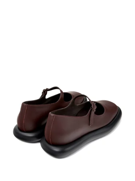 Kožené baleríny Camper s přezkou na ramínka červené