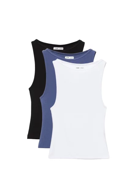 Top Pull&bear bílý