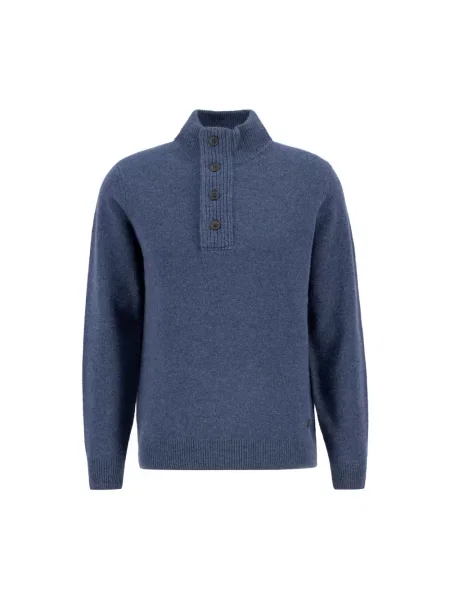 Golf Barbour wełniany niebieski