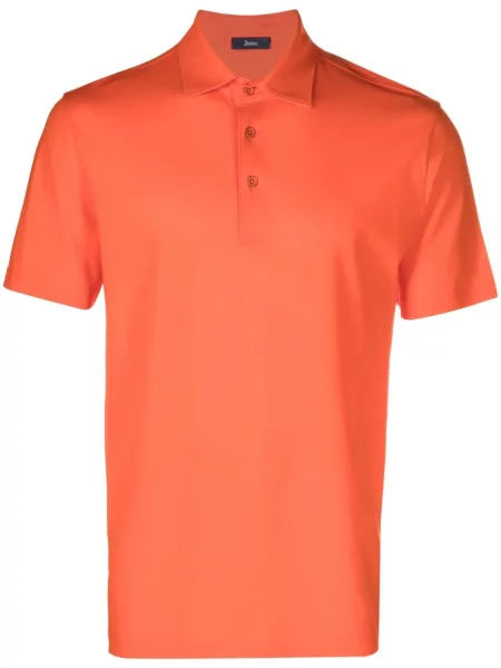 Scurt tricou polo Herno portocaliu