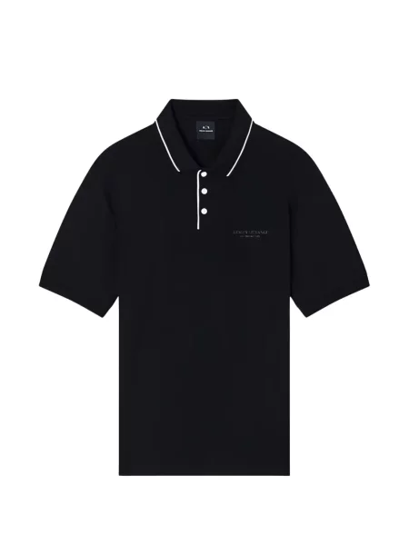 Polo Armani Exchange scurt negru