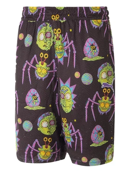 Pantaloni scurți Puma cu imagine maro