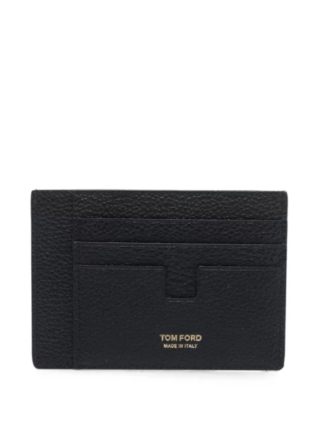 Portofel Tom Ford din piele cu imagine negru