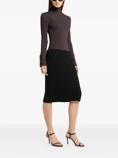 Fustă midi Courreges negru