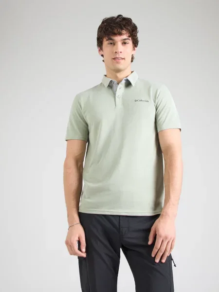 Tricou polo Columbia verde