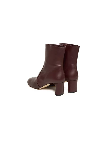 Stuart Weitzman Škornji Babette Bordo rdeča
