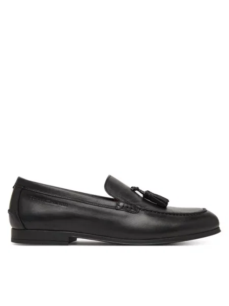 Tommy Hilfiger лоуфъри с дебела подметка Flex Hilfiger Lth Tassel Loafer черен