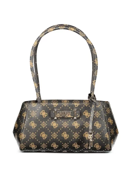 Kézitáska Guess nyomtatás barna