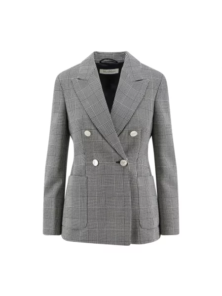 Marynarka Max Mara wełniana w kratę