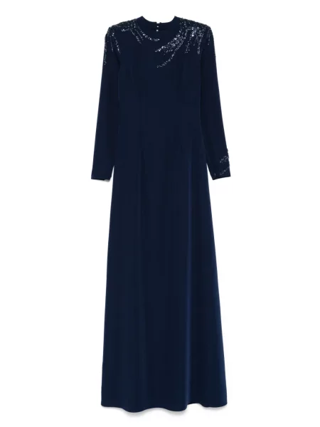 Rochie maxi Cristallini de costum albastru