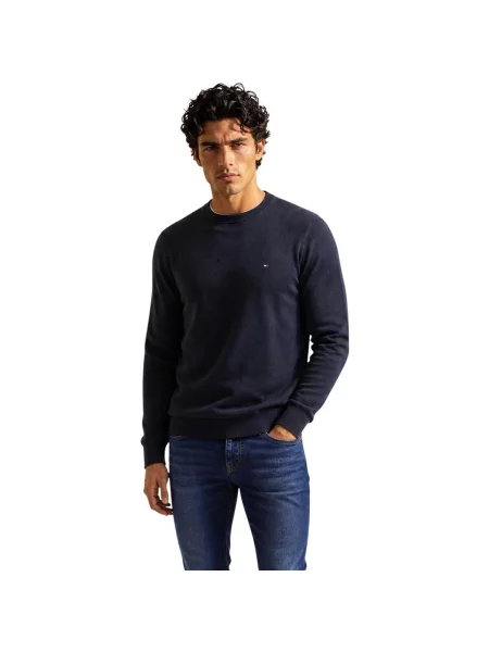 Pulover Tommy Hilfiger din cașmir negru
