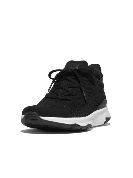 Sneakerși Fitflop tricotate negru