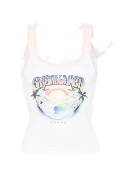 Top Casablanca cu imagine alb
