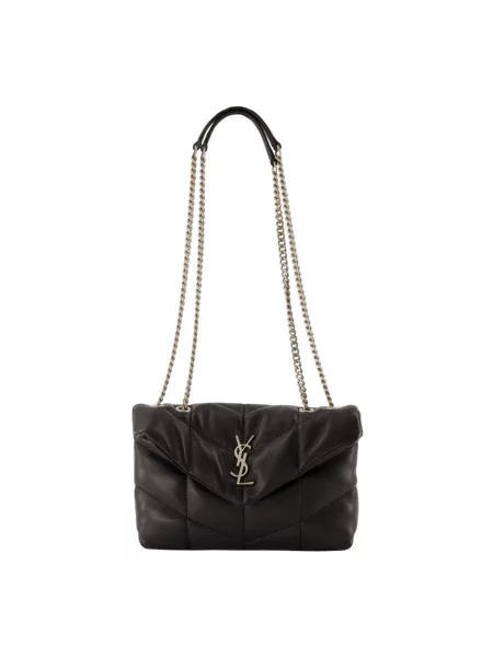 Pikowana torebka Saint Laurent czarna