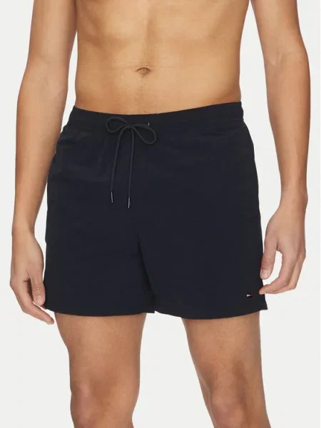 Tommy Hilfiger Plavecké šortky Tmavomodrá modré