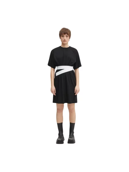 Krótka sukienka Mm6 Maison Margiela czarna