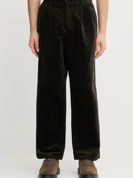 Carhartt WIP pantaloni de Evan Pant drept verde