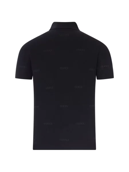 Jacquard polo majica Gucci s autogramom crna
