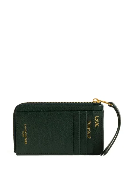 Portofel Zadig&voltaire din piele verde