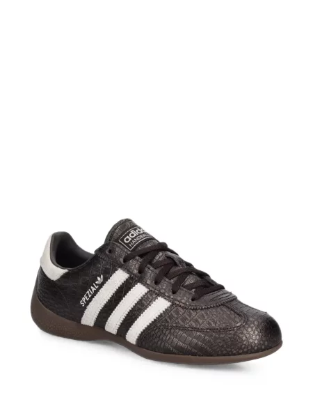 Decupat geacă Adidas cu glugă cu model piele de șarpe alb