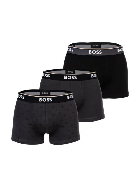 Bokserki Hugo z logo czarne
