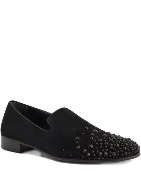 Pantofi loafer Giuseppe Zanotti de cristal negru