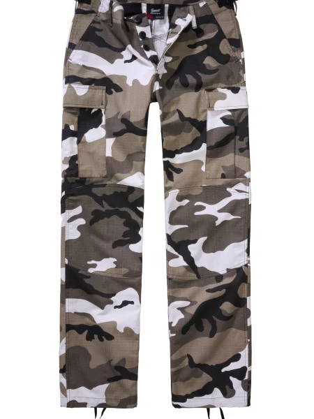 Brandit Kargo hlače temno siva / kaki / črna bela