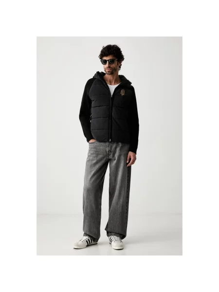 Kurtka przejściowa Aeronautica Militare z kapturem czarna