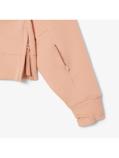 Lacoste Krótka Bluza Z Kapturem beżowa