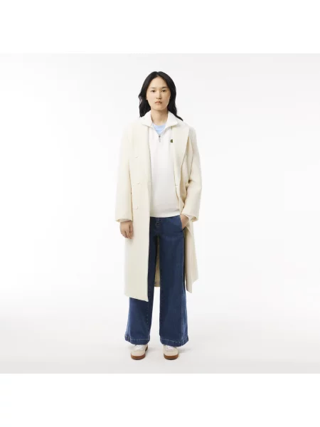 Lacoste Bluza Loose Fit biała