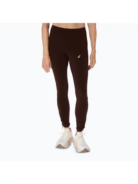 Běžecké legíny ASICS Nagino Run Adjustable Tight coffee hnědé