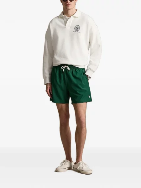 Gulerat tricou polo Polo Ralph Lauren cu decolteu în V fără mâneci maro