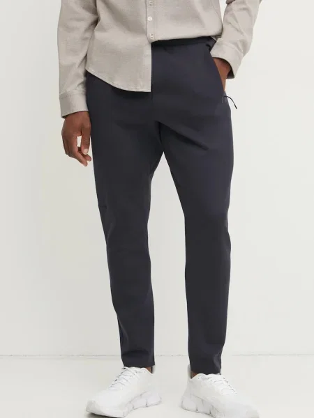 BOSS Green pantaloni de trening barbati marin neted albastru