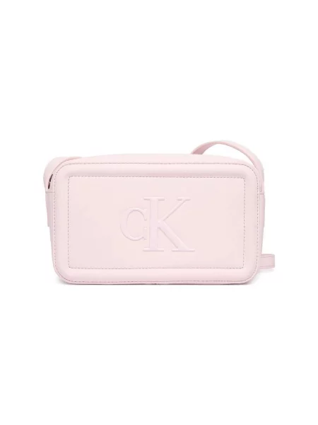 Calvin Klein geantă crossbody pentru femei cu imitație de piele roz