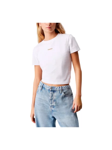 Calvin Klein Jeans T-Shirt Placed Institutional biały