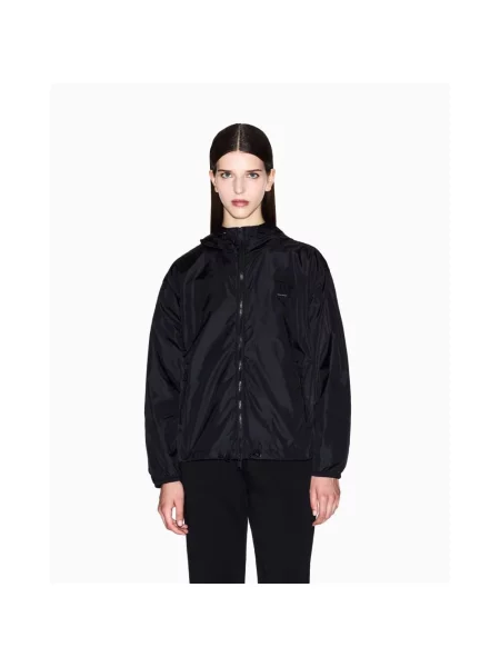 Lekki płaszcz Armani Exchange czarny