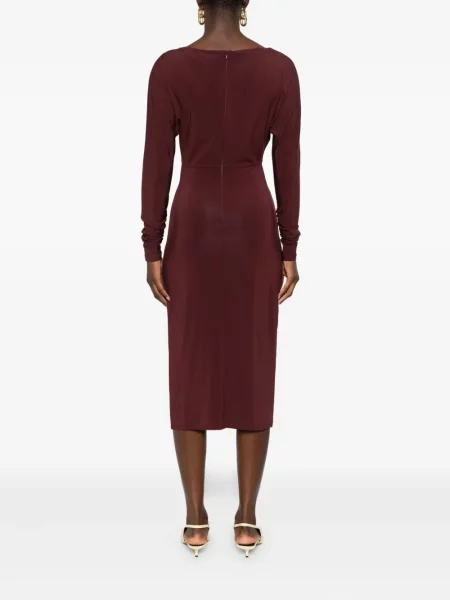 Rochie maxi Max Mara până la genunchi de costum roșu