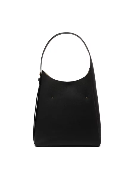 Tory Burch torebka skórzana Romy Hobo czarny