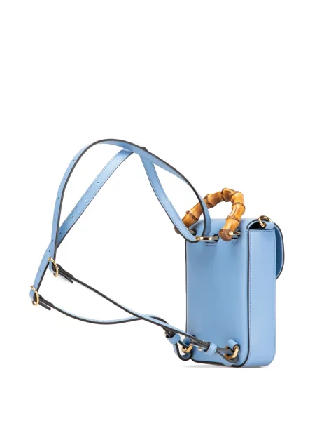 Bambusový mini top Gucci Pre-owned modrý