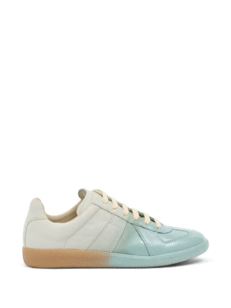 Sneakerși Maison Margiela cu șireturi din dantelă albastru