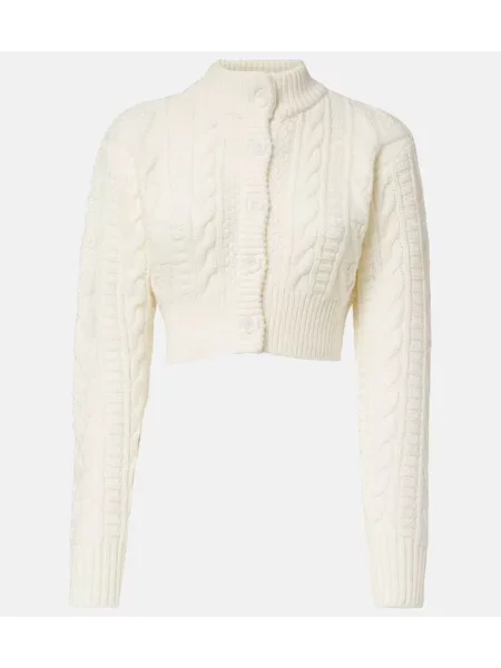 Cardigan Emilia Wickstead de lână alb