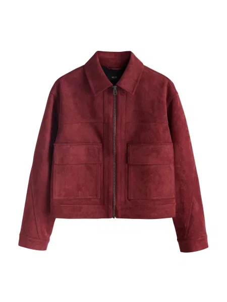 Next Geacă de primăvară-toamnă bordeaux roșu