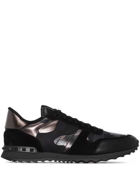 Sneakersy Valentino Garavani z nadrukiem w kamuflażu czarne