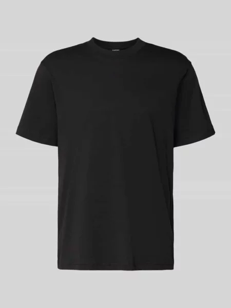 T-shirt z bawełny z okrągłym dekoltem G-star Raw czarna