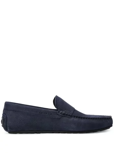 Pantofi loafer Boss din piele albastru