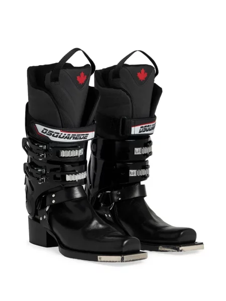 Botine Dsquared2 cu cataramă negru